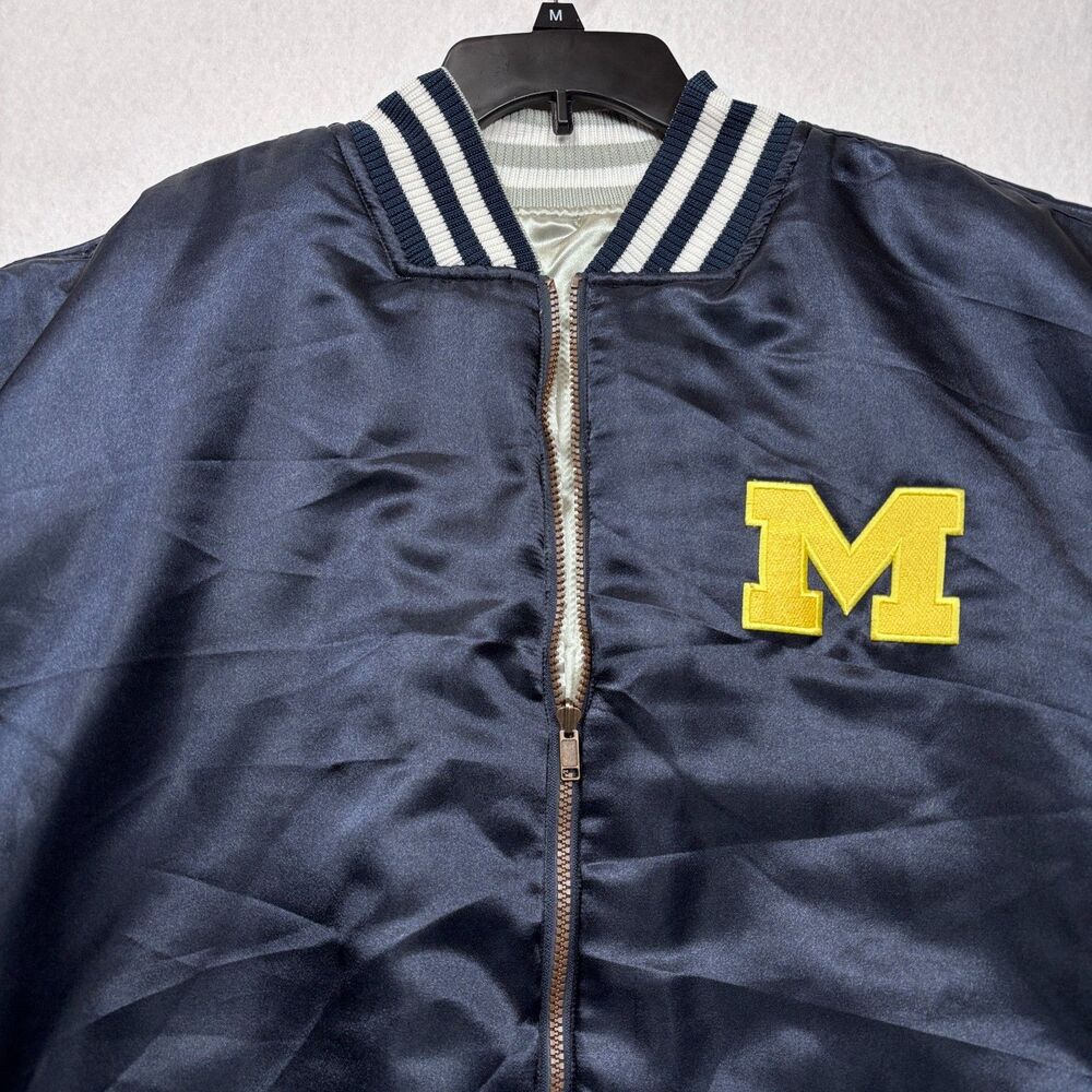 NWT Men's Colosseum Michigan Wolverines Reversible Varsity Bomber Jacket 3XL